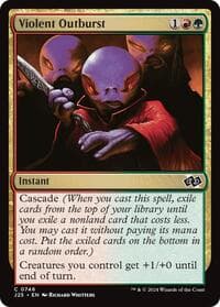 Violent Outburst - Foundations Jumpstart - Magic: The Gathering card