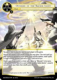 Offering Of The Sacred Light (ABC-SD02-031) - ABC Duel Decks - Force of Will card