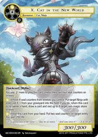 X, Cat In The New World (ABC-SD04-060) - ABC Duel Decks - Force of Will card