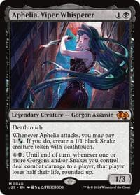 Aphelia, Viper Whisperer (Anime) - Foundations Jumpstart - Magic: The Gathering card
