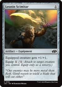 Leonin Scimitar - Foundations Jumpstart - Magic: The Gathering card