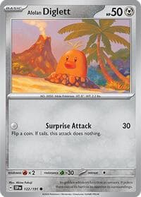 Alolan Diglett - SV08: Surging Sparks - Pokemon card