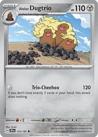 Alolan Dugtrio - SV08: Surging Sparks - Pokemon card