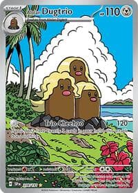 Alolan Dugtrio - SV08: Surging Sparks - Pokemon card