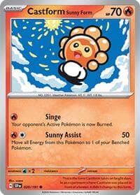 Castform Sunny Form - SV08: Surging Sparks - Pokemon card