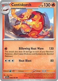 Centiskorch - SV08: Surging Sparks - Pokemon card