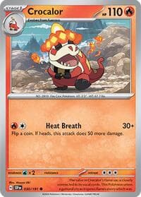 Crocalor - SV08: Surging Sparks - Pokemon card