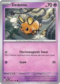 Dedenne - SV08: Surging Sparks - Pokemon card