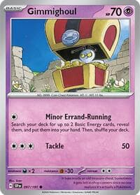 Gimmighoul - SV08: Surging Sparks - Pokemon card
