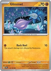 Glimmet - SV08: Surging Sparks - Pokemon card