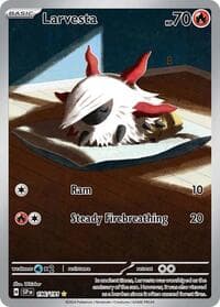 Larvesta - SV08: Surging Sparks - Pokemon card