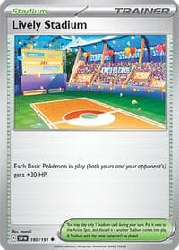 Lively Stadium - SV08: Surging Sparks - Pokemon card
