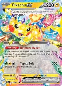 Pikachu ex - SV08: Surging Sparks - Pokemon card