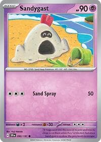 Sandygast - SV08: Surging Sparks - Pokemon card