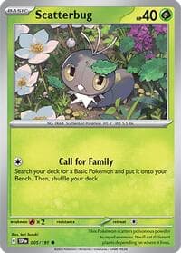Scatterbug - SV08: Surging Sparks - Pokemon card