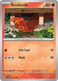 Sizzlipede - SV08: Surging Sparks - Pokemon card
