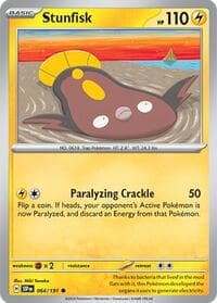 Stunfisk - SV08: Surging Sparks - Pokemon card