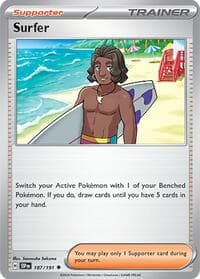 Surfer - SV08: Surging Sparks - Pokemon card