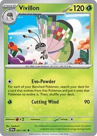 Vivillon - SV08: Surging Sparks - Pokemon card