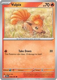 Vulpix - SV08: Surging Sparks - Pokemon card