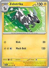 Zebstrika - SV08: Surging Sparks - Pokemon card