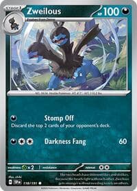 Zweilous - SV08: Surging Sparks - Pokemon card