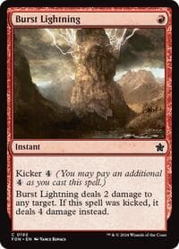 Burst Lightning - Foundations - Magic: The Gathering card