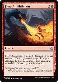 Fiery Annihilation - Foundations - Magic: The Gathering card