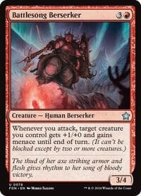 Battlesong Berserker - Foundations - Magic: The Gathering card