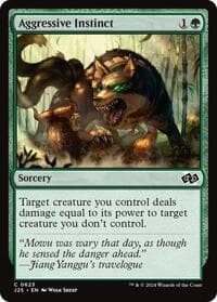 Aggressive Instinct - Foundations Jumpstart - Magic: The Gathering card