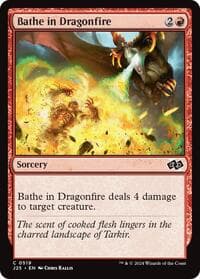 Bathe in Dragonfire - Foundations Jumpstart - Magic: The Gathering card
