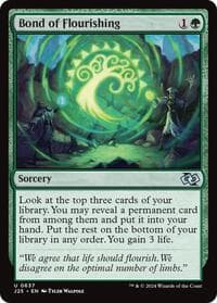 Bond of Flourishing - Foundations Jumpstart - Magic: The Gathering card