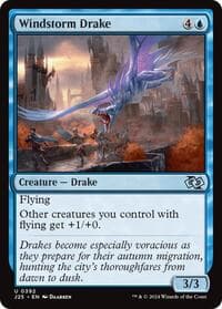 Windstorm Drake - Foundations Jumpstart - Magic: The Gathering card