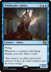 Windreader Sphinx - Foundations Jumpstart - Magic: The Gathering card