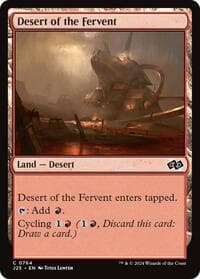 Desert of the Fervent - Foundations Jumpstart - Magic: The Gathering card