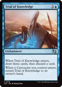Trial of Knowledge - Foundations Jumpstart - Magic: The Gathering card