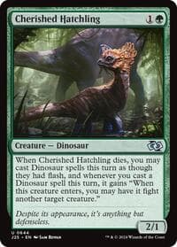 Cherished Hatchling - Foundations Jumpstart - Magic: The Gathering card