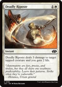 Deadly Riposte - Foundations Jumpstart - Magic: The Gathering card