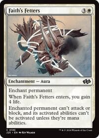 Faith's Fetters - Foundations Jumpstart - Magic: The Gathering card