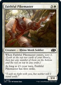 Faithful Pikemaster - Foundations Jumpstart - Magic: The Gathering card
