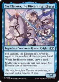 Syr Elenora, the Discerning (Anime) - Foundations Jumpstart - Magic: The Gathering card