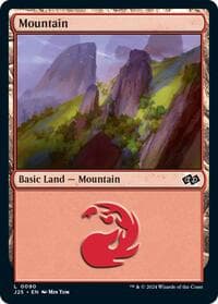Mountain (0090) - Foundations Jumpstart - Magic: The Gathering card
