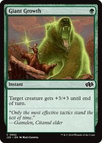 Giant Growth - Foundations Jumpstart - Magic: The Gathering card