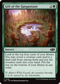 Gift of the Gargantuan - Foundations Jumpstart - Magic: The Gathering card