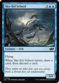 Sky-Eel School - Foundations Jumpstart - Magic: The Gathering card