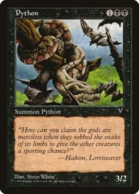 Python - Visions - Magic: The Gathering card