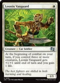 Leonin Vanguard - Foundations Jumpstart - Magic: The Gathering card