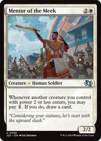 Mentor of the Meek - Foundations Jumpstart - Magic: The Gathering card