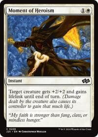 Moment of Heroism - Foundations Jumpstart - Magic: The Gathering card