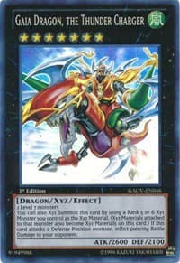 Gaia Dragon, the Thunder Charger - Galactic Overlord - YuGiOh card